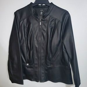 Alfani faux leather jacket